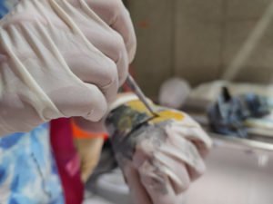 Sichtbeton Retusche Restaurierung